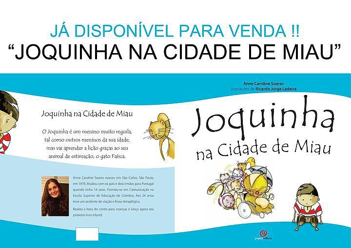 «Joquinha na Cidade do Miau»: livro infantil pretende mostrar que a deficiência não limita