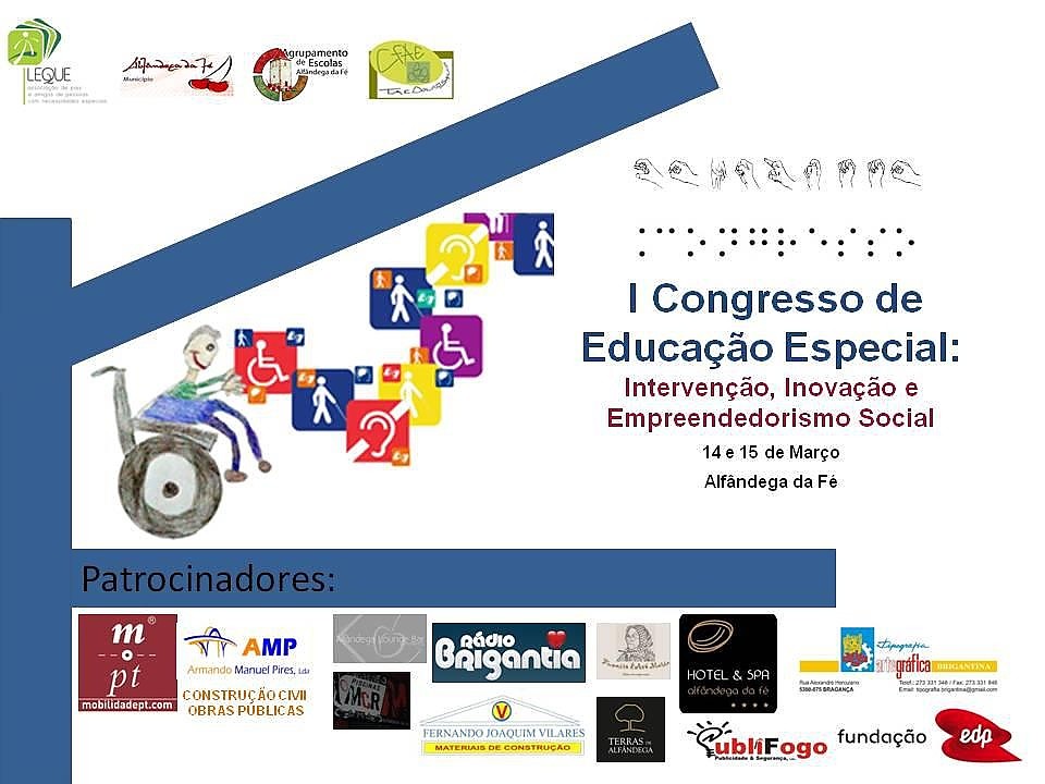 Iº Congresso de Educação Especial: Intervenção, Inovação e Empreendedorismo