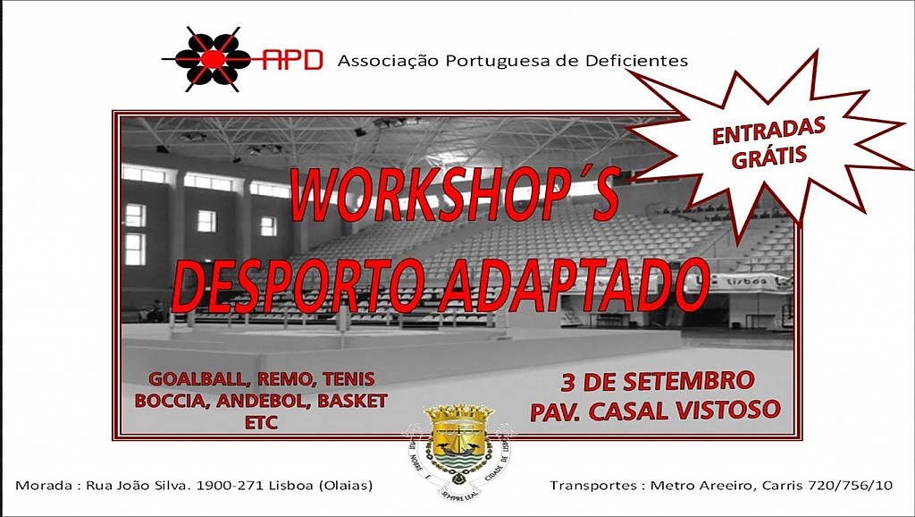 APD promove  Workshop “Desporto Adaptado” a 3 de Setembro