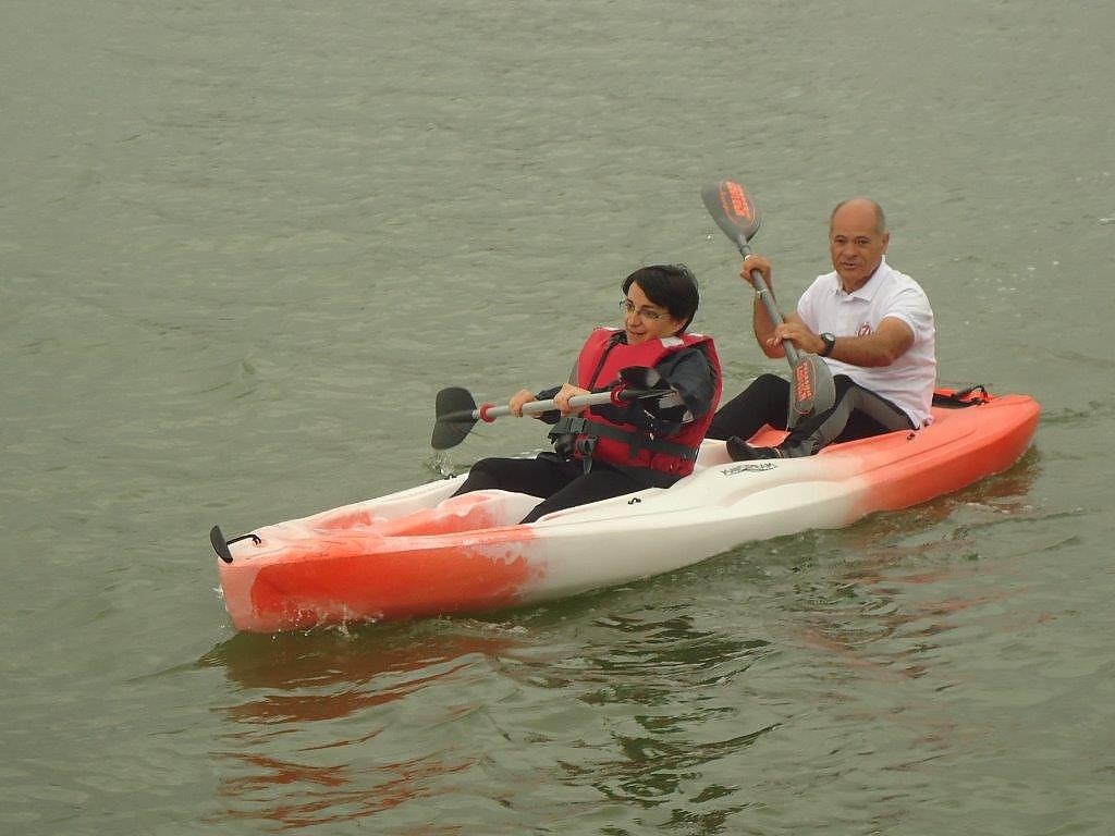 Associação Salvador promoveu uma tarde de prática de canoagem, no dia 8 de junho