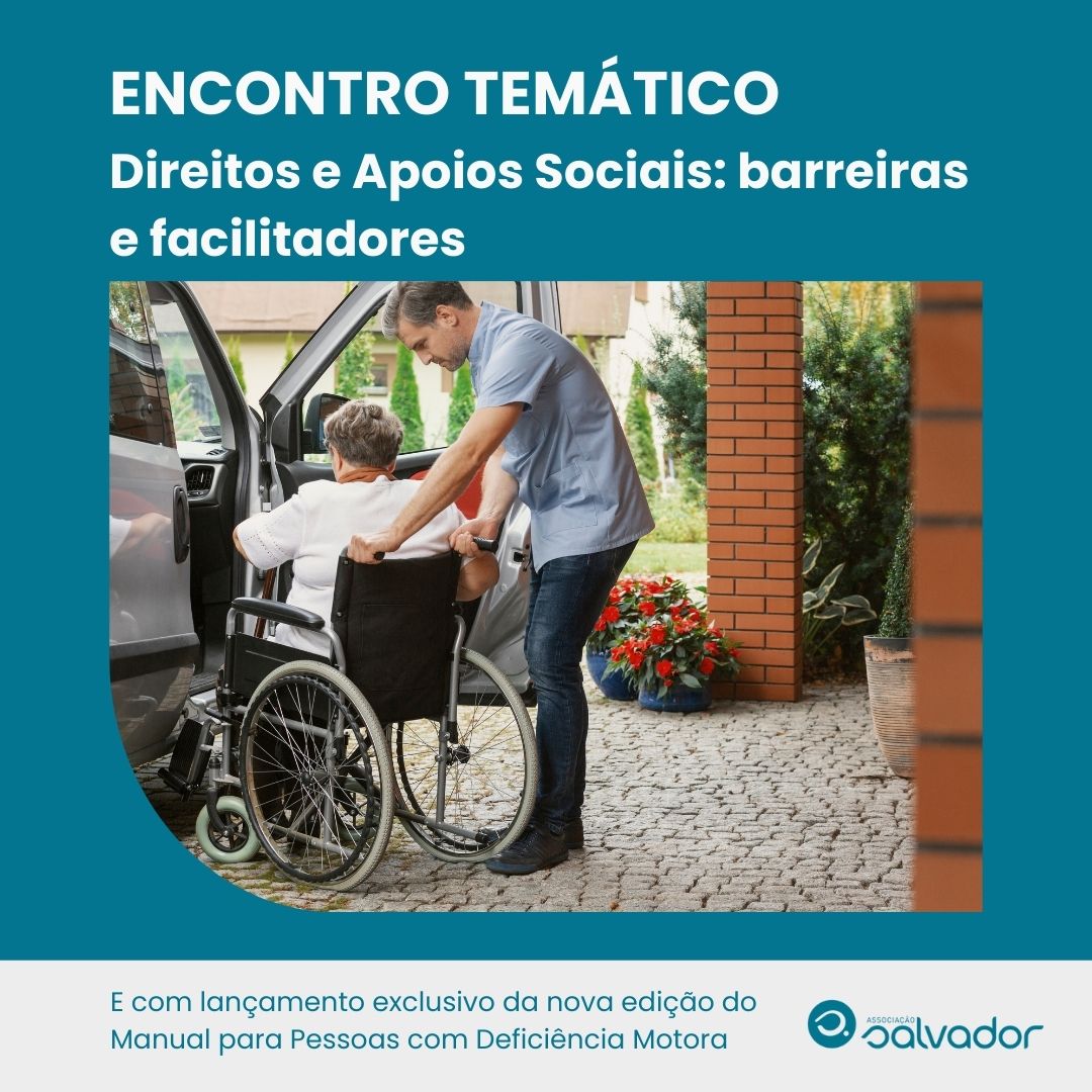 Cartaz Encontro Temático | Direitos e Apoios Sociais: barreiras e facilitadores